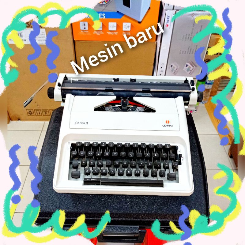 mesin tik manual Olympia Carina 3 baru