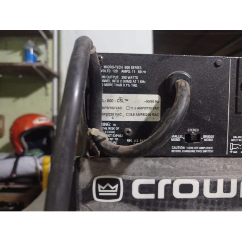 power amplifier crown 800 csl bekas second