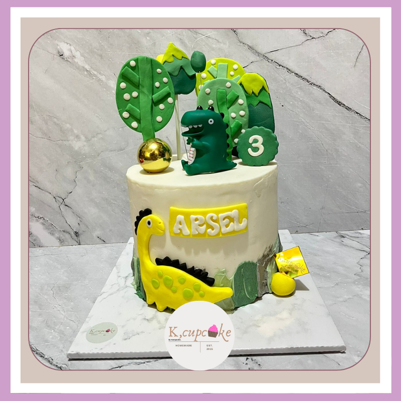 

cake fondant dinosaurus - cake custom
