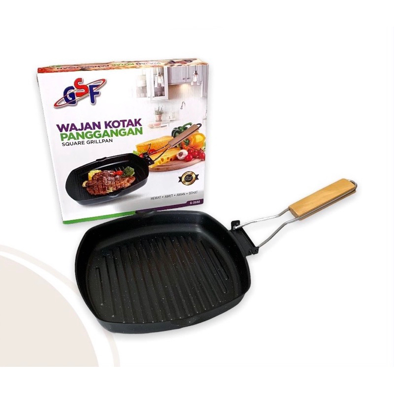 Grill Kompor / Grill Plate BBQ / Grill Panggangan BBQ / Smokeless Grill / Panggangan BBQ Square / Sq