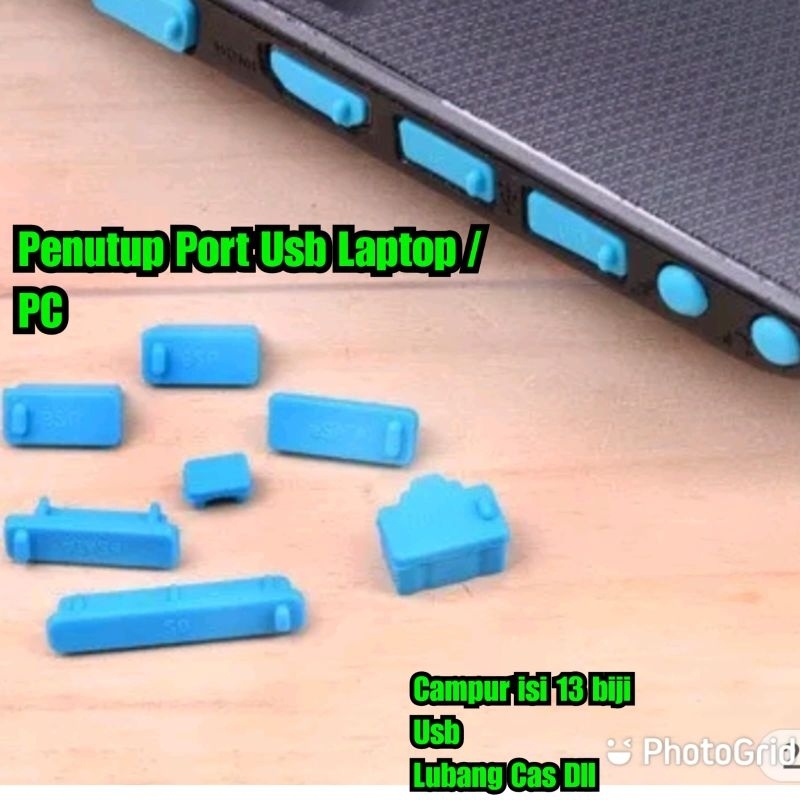 Karet penutup port usb laptop komputer Penutup Lubang Laptop dan PC