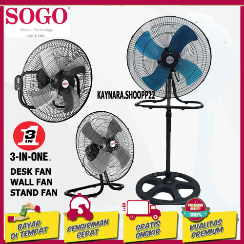 Kipas Angin Besi Tornado Sogo 3in1 18 inch (SG-1803) ANGIN KENCANG TERMURAH