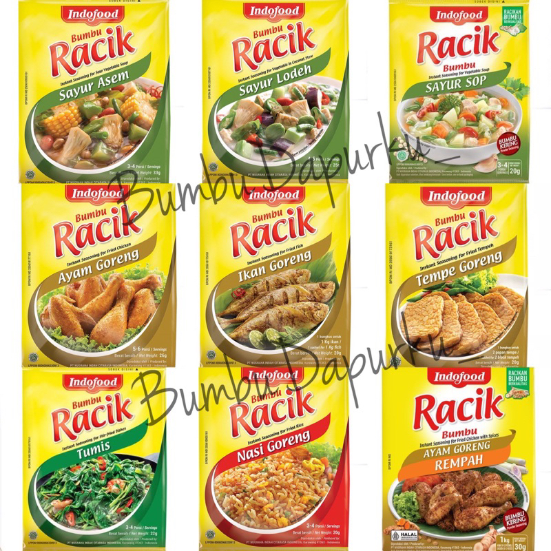 

(10 sachet = 1 renceng) Bumbu Racik Indofood, NEW Ayam Goreng Rempah