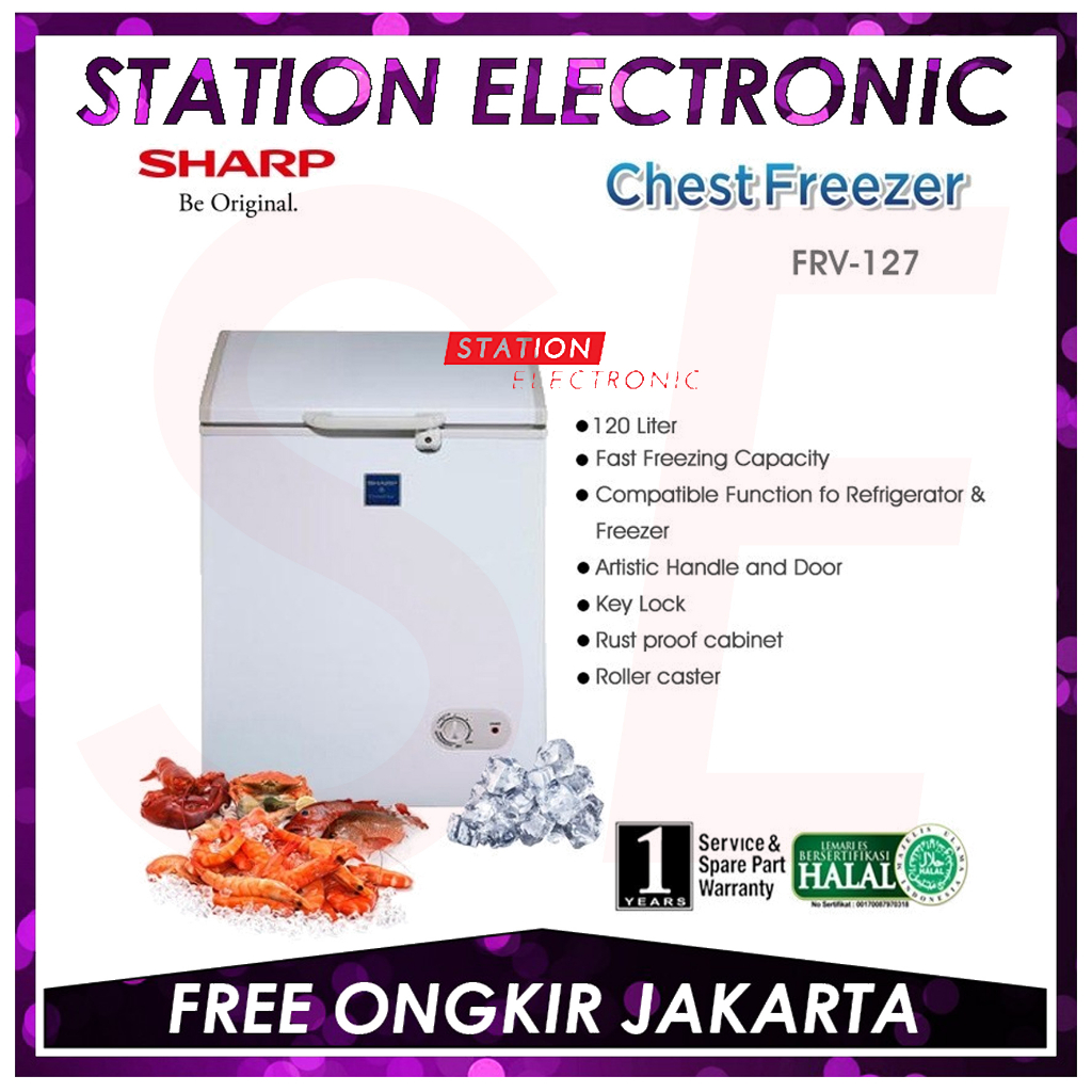 Freezer Box Sharp Chest Freezer 120L FRV-127 / FRV127