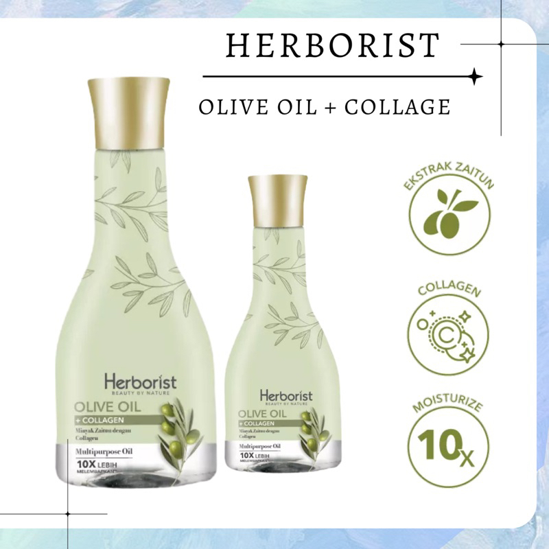 MINYAK ZAITUN + COLLAGEN HERBORIST Olive Oil + Collagen Zaitun 75ml 150ml | Pelembab Pengencang Payu