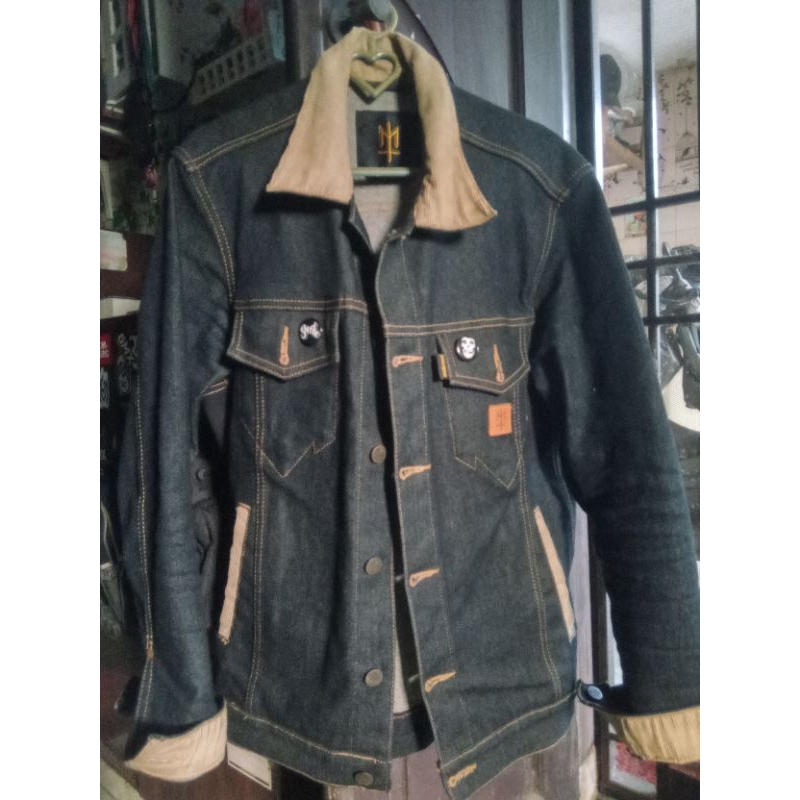jaket jeans denim Maternal Disaster size M