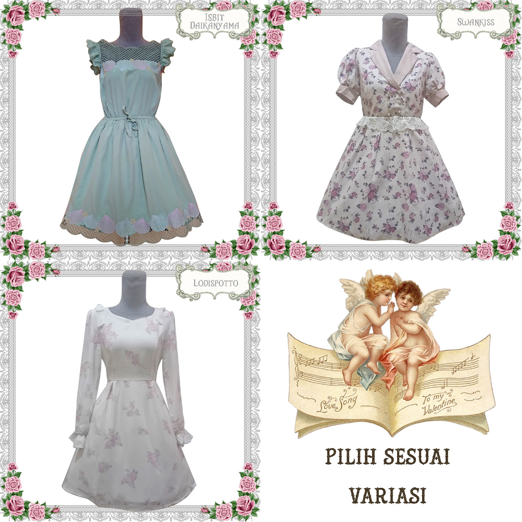 READY 182_DRESS KAWAII PREMIUM ISBIT DAIKANYAMA SWANKISS LODISPOTTO