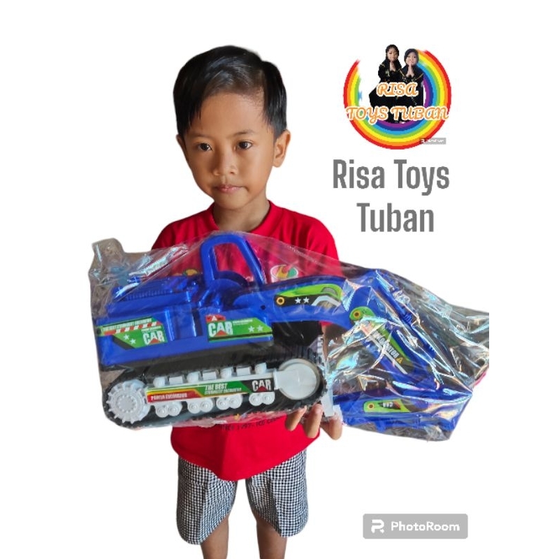 MAINAN MOBIL EXCAVATOR TRUCK BEKO BESAR FP 710 BAHAN TERBAIK