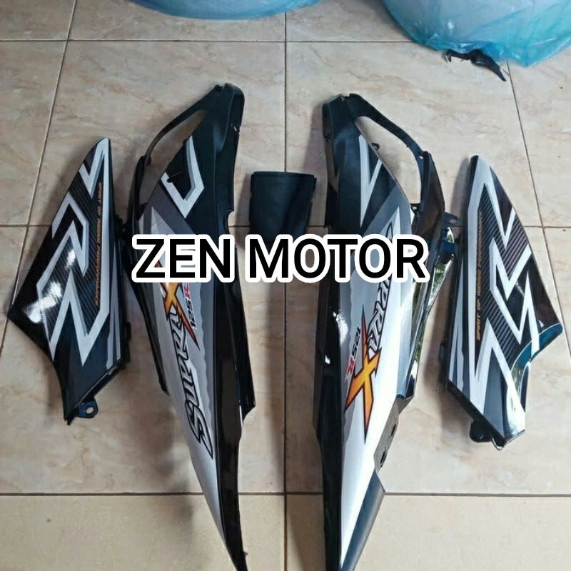 COVER BODI SUPRA X 125 LAMA SUPRA X 125 NEW BATMAN BODI BELAKANG KANAN KIRI TAHUN 2009 2010 WARNA HI