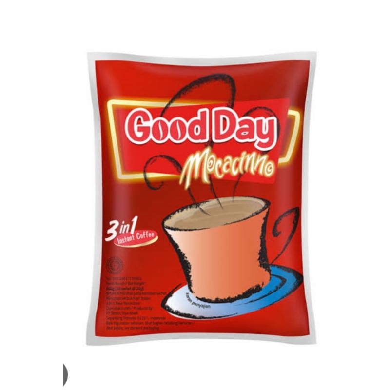 

Good day moccacino 1 renceng isi 10pcs