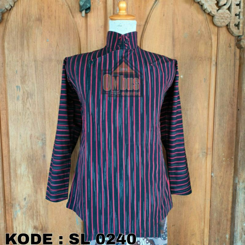 Surjan Alusan Lurik Kombinasi Grimis SL 0240 | Java Ombus