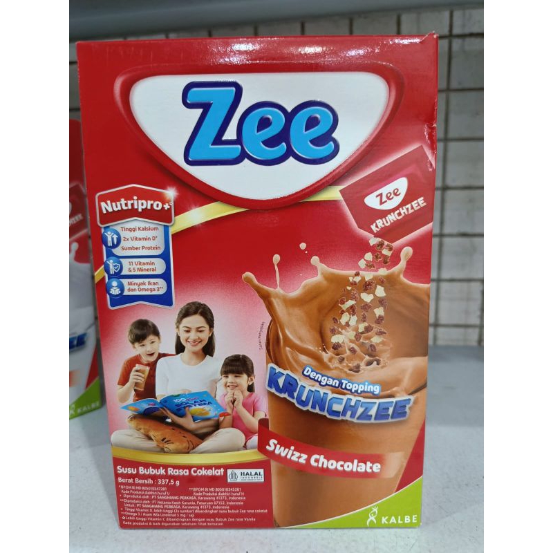 

Susu zee reguler | zee krunchzee 337,5gr