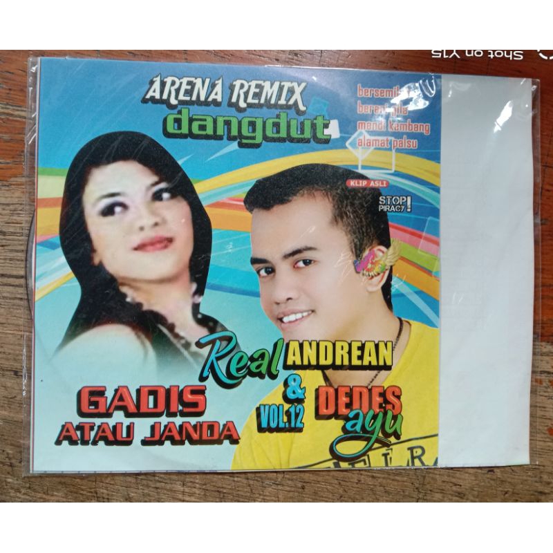 Kaset Vcd lagu Arena remix dangdut Real Andrean & Dedes,a