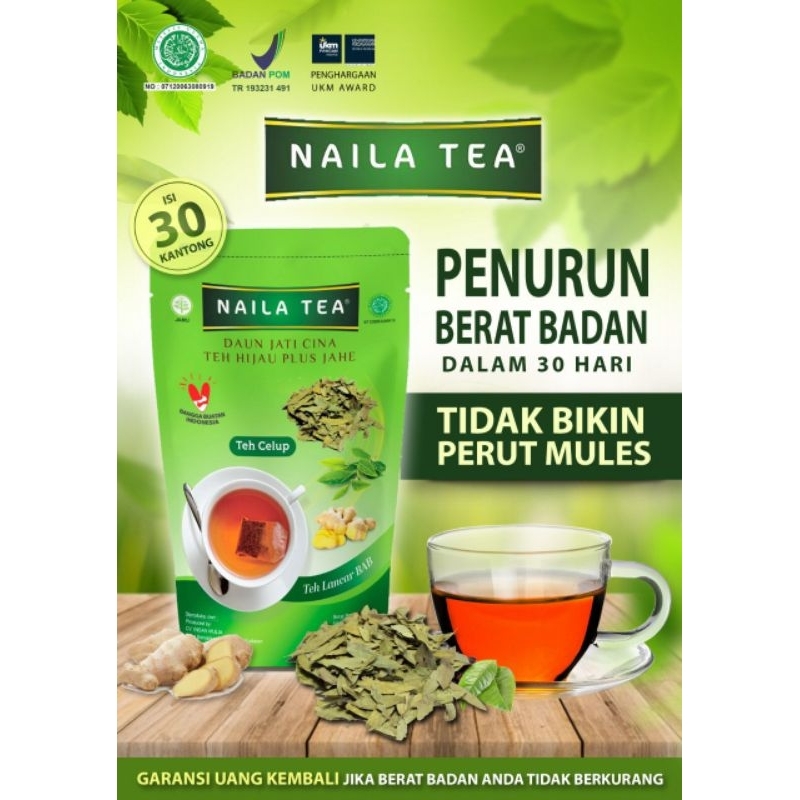 

NAILA TEA slimming tea daun jati cina Plus