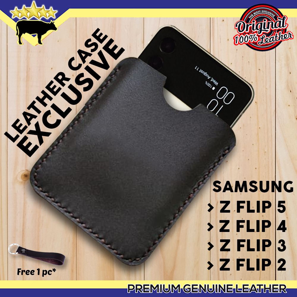 LEATHER CASE SAMSUNG Z FLIP 5 , Z FLIP 4 , Z FLIP 3 , Z FLIP 2 , Z FLIP 1 EXCLUSIVE