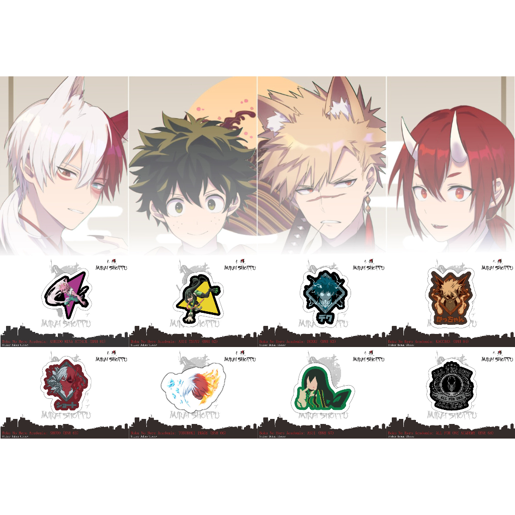 NEW Stiker Cutting Anime Boku No Hero Academia 4