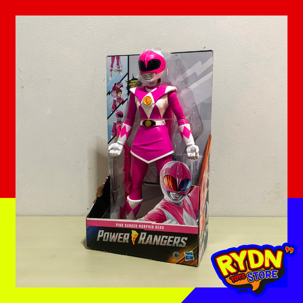 Hasbro Power Rangers Mighty Morphin PINK RANGER MORPHIN HERO Flip helmet