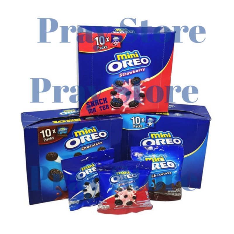 

Mini Oreo Biskuit Travel Pack 20gr All Varian Chocolate , vanila , Strawbery