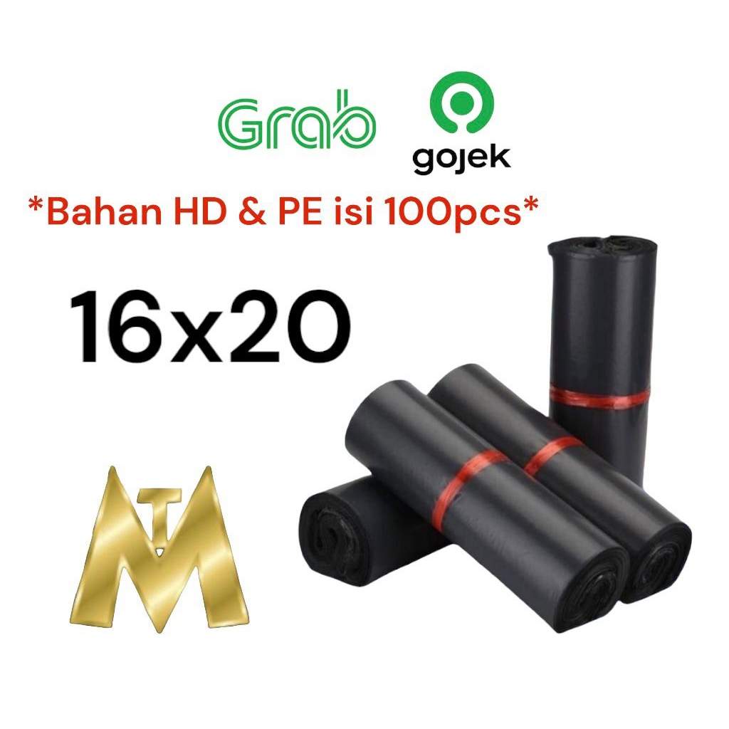 

Plastik Polymailer Bahan HD PE 16x20 isi (100pcs) Plastik Packing