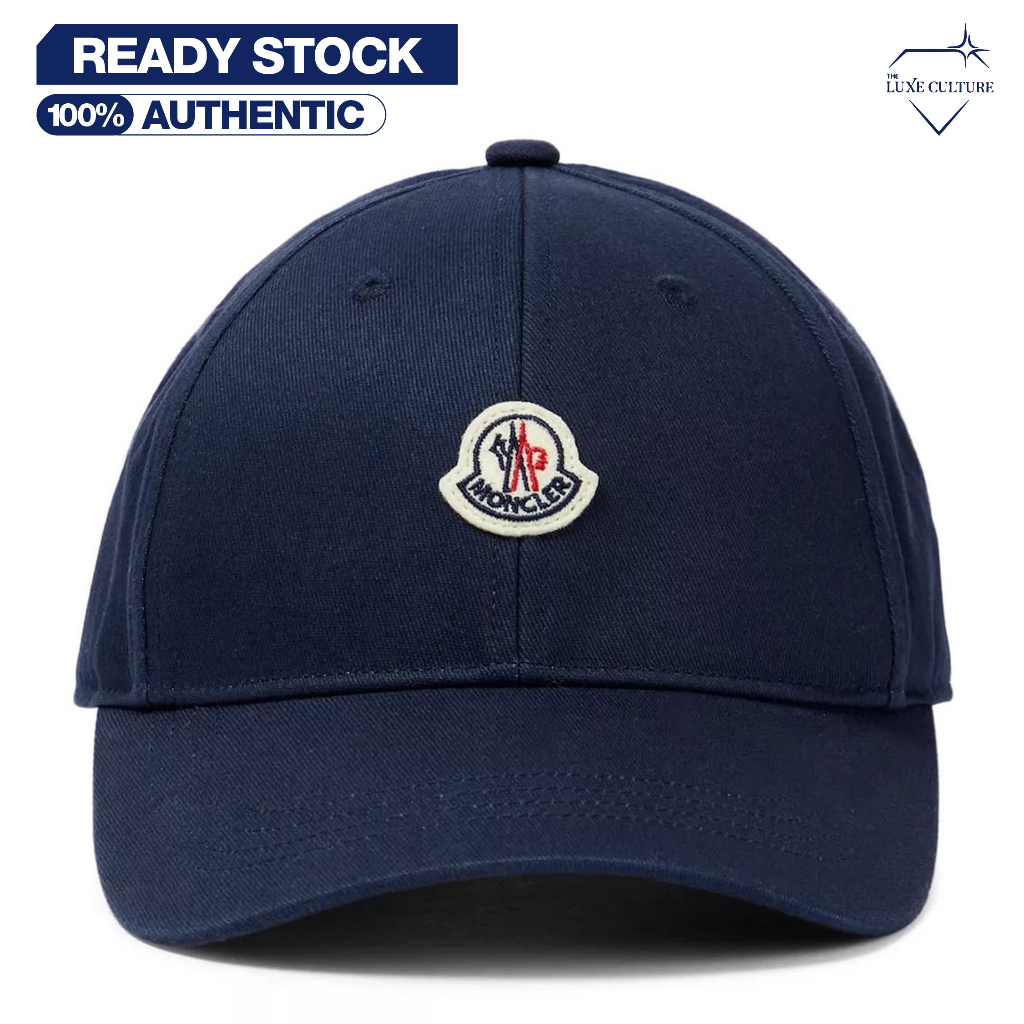 Moncler Logo Navy Cap / Topi Branded Original