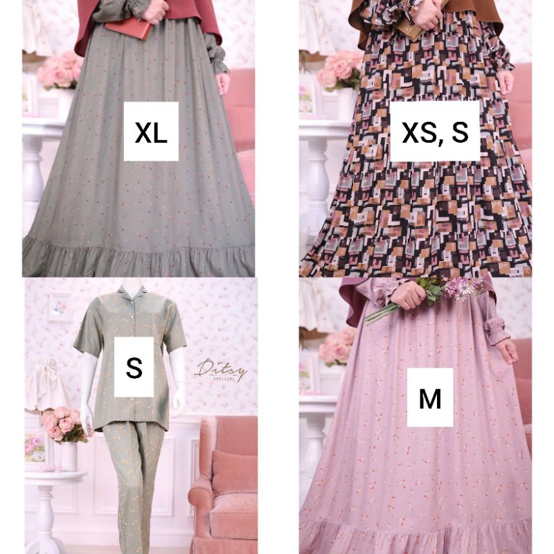 KOLEKSI DITSY JUNI 2023. NEW WITH TAG. HALEN NAVY, IVOLA PITCHBLACK, VETA SAGE, VETA TERRACOTA, LIEZ