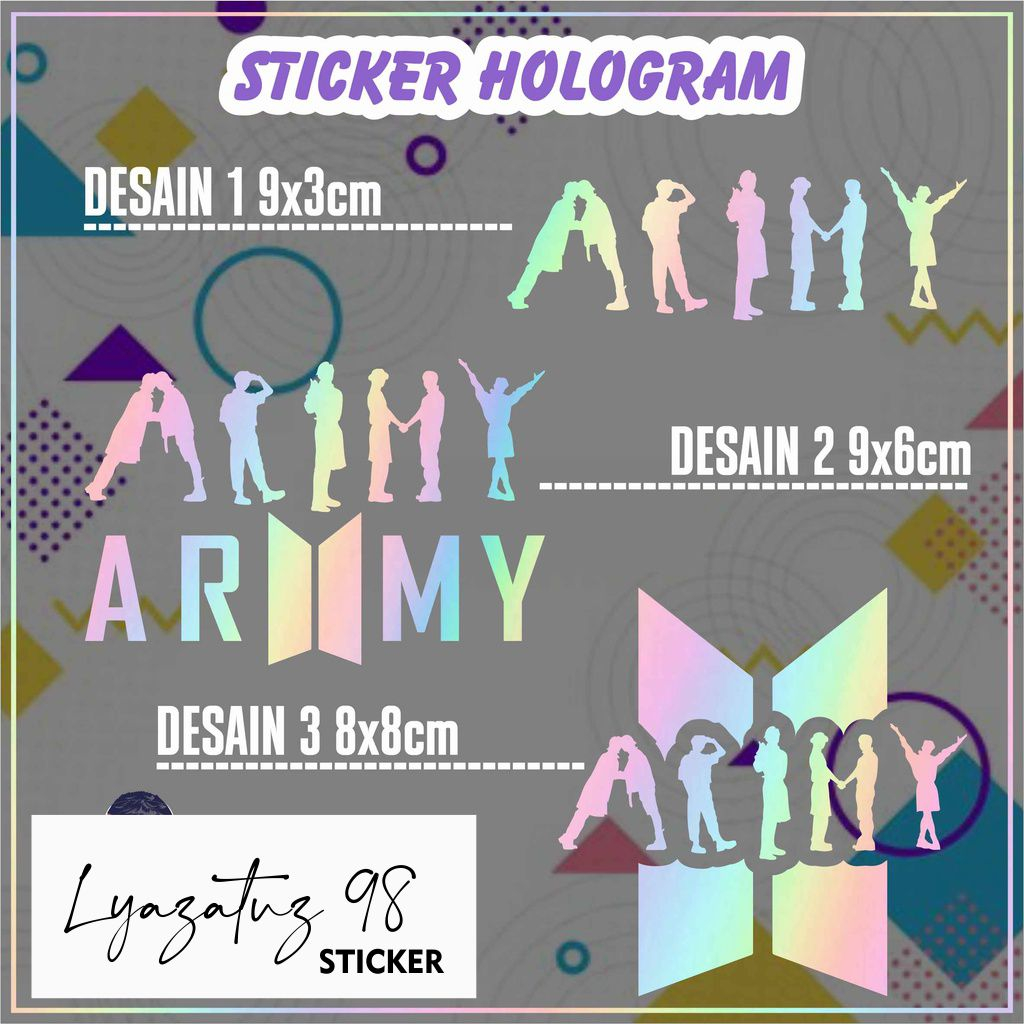 Cutting Stiker BTS Butter Sticker Kaca Mobil Stiker Body Mobil / Motor / Helm / Laptop sticker BTS A