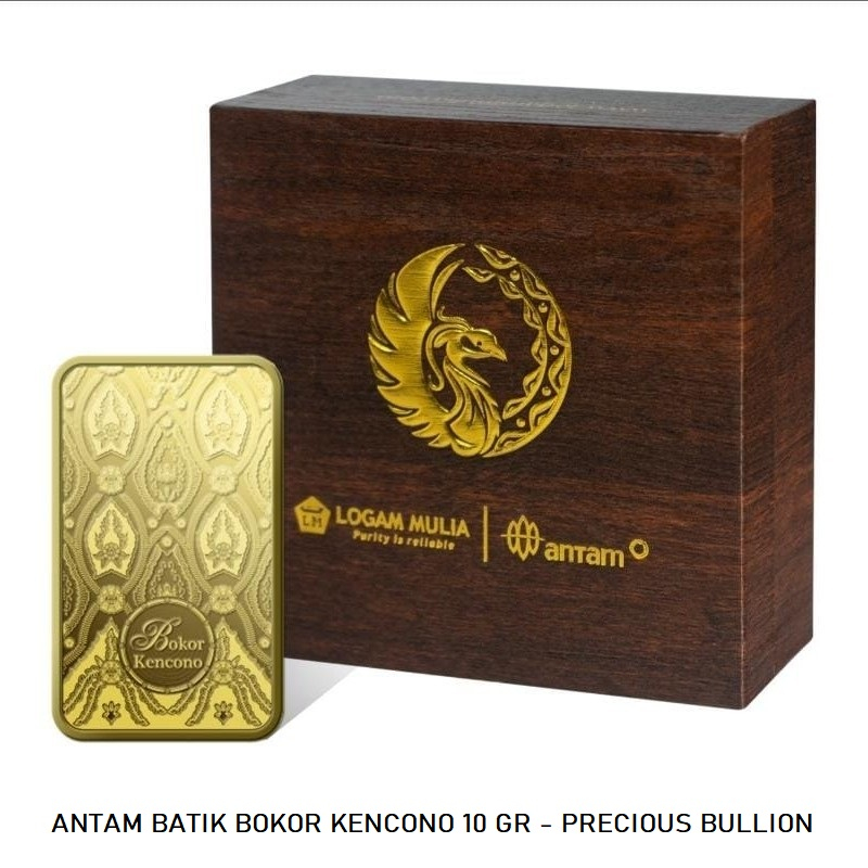 Logam Mulia Antam Batik Seri 3 - Bokor Kencono 10 gram (24K)