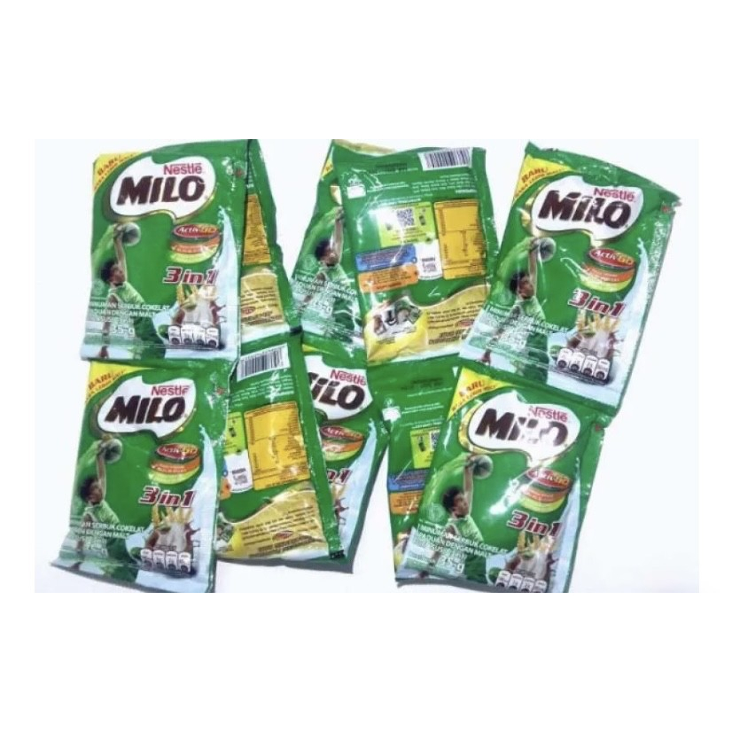 

Milo 3 in 1 Sachet isi 10 Pcs - Susu Milo Renteng