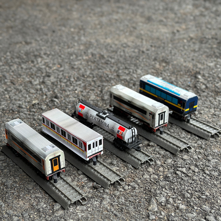 Mainan Kereta Api Indonesia Gerbong Penumpang | Miniatur Kereta Api - KONTRAGO
