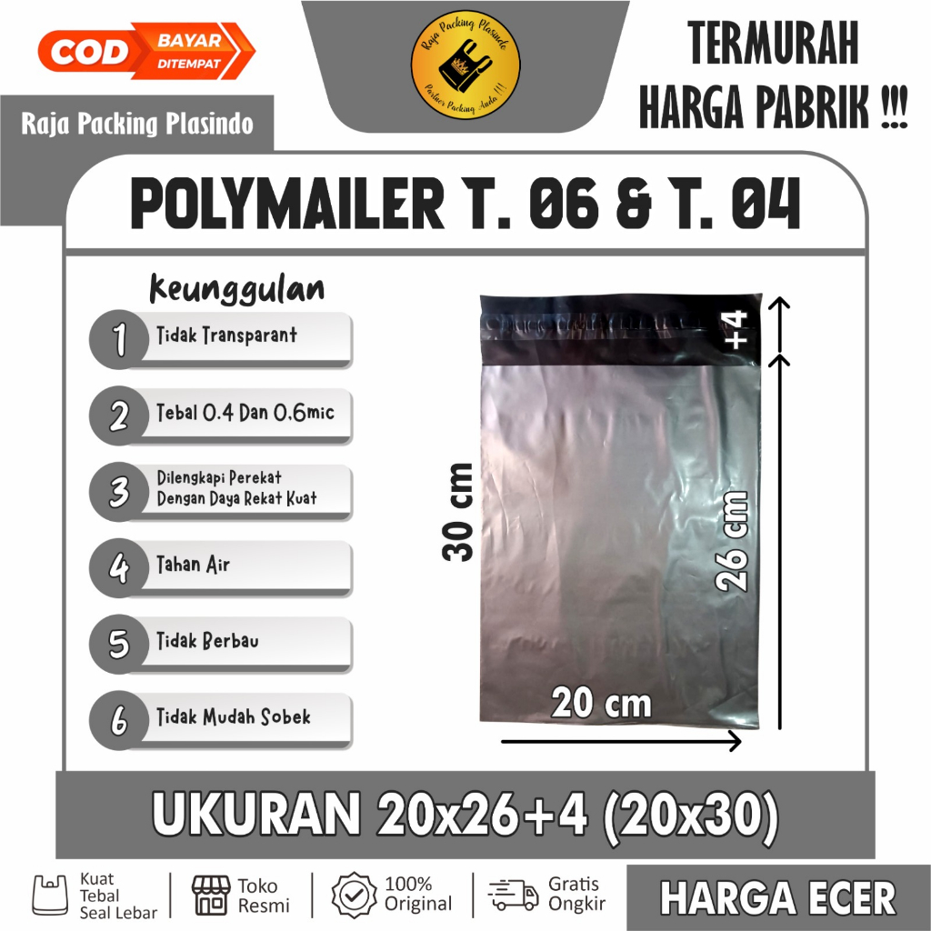 

<Ecer> Plastik Polymailer Uk 20x30 plastik packing ada lem perekat | Plastik Packing | Polimer Murah | Plastik Hijab
