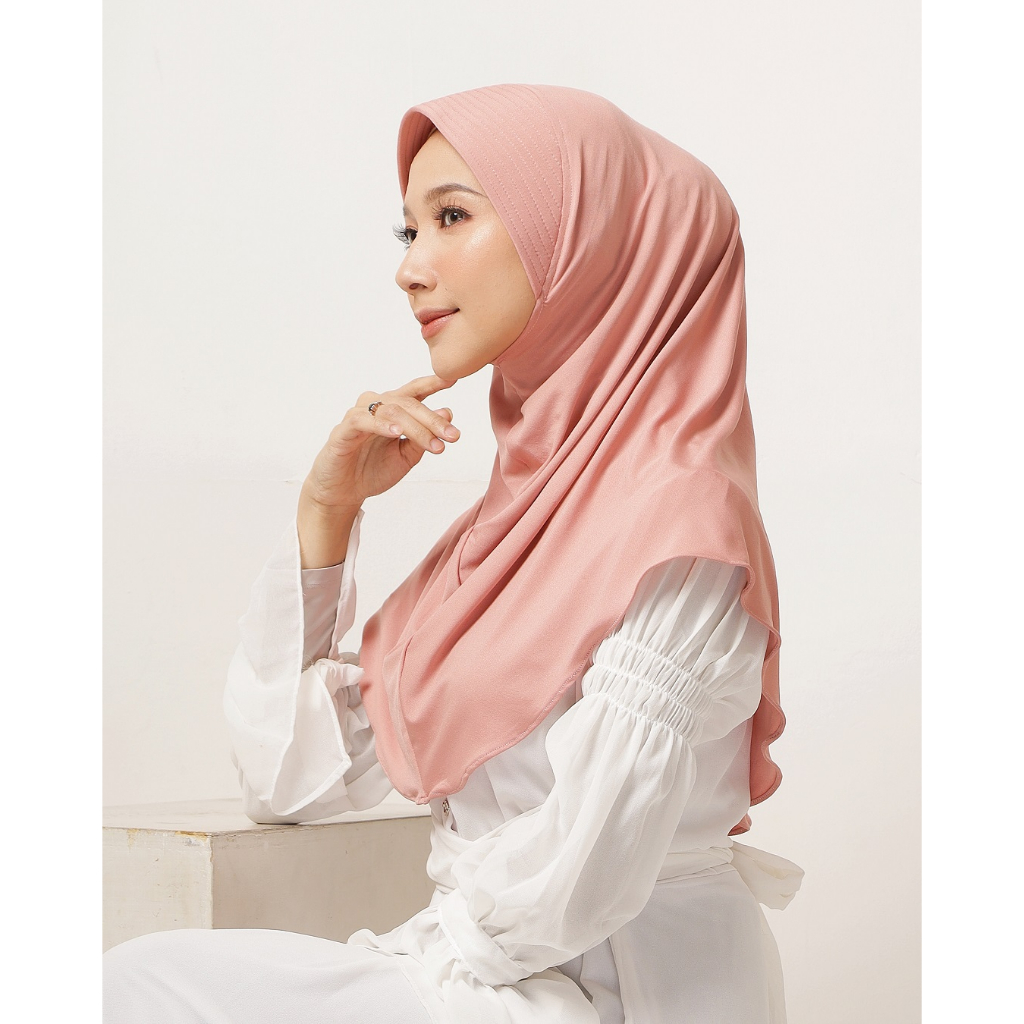 Miyaz Official Shop Bergo Hamidah Kerudung Instan Olah Raga Pet Antem Kaos Jersey