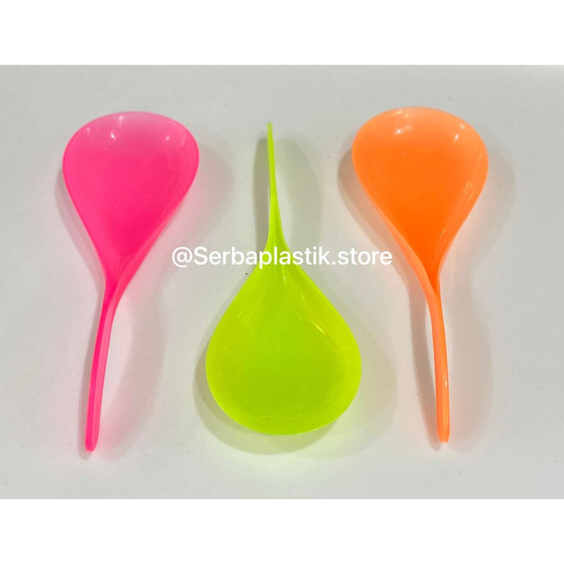 centong nasi / sendok nasi / sendok besar plastik warna