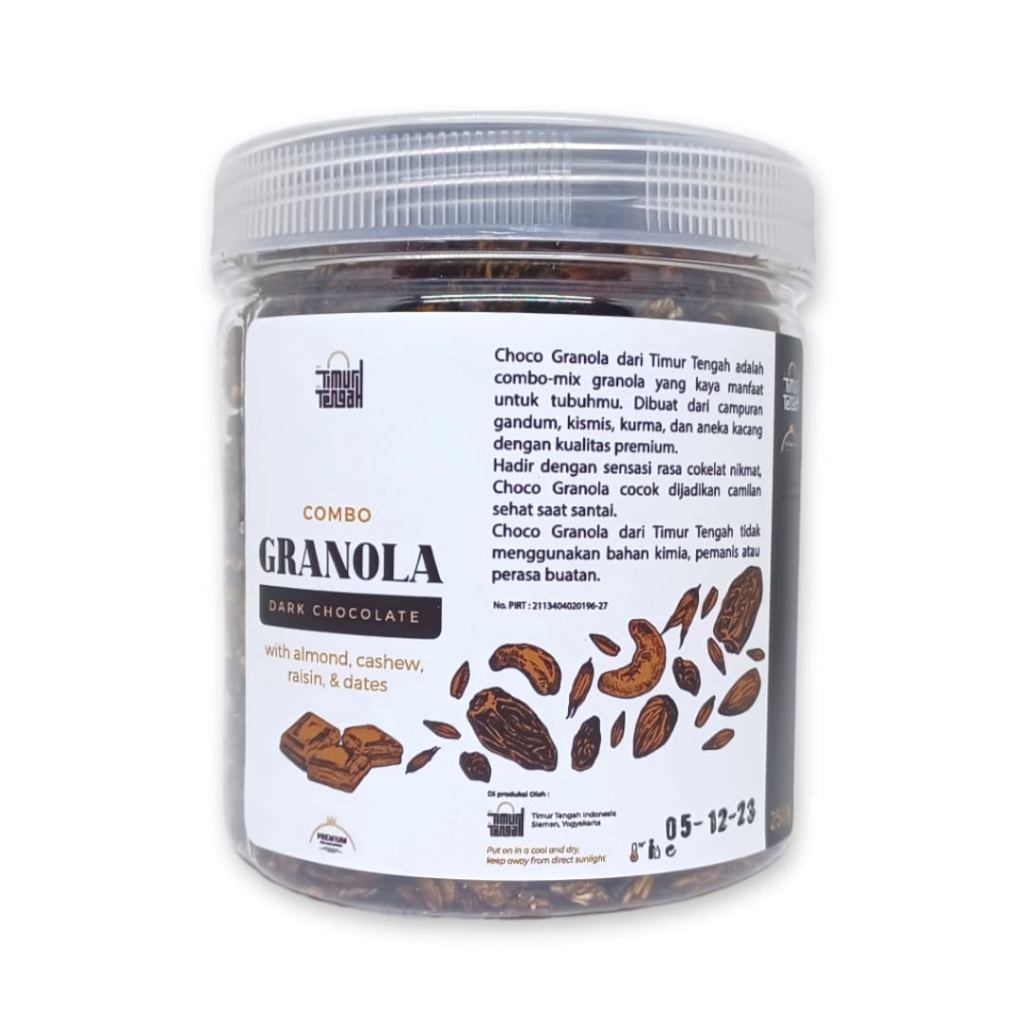 

GRANOLA TIMUR TENGAH SEREAL SARAPAN SEHAT KEMASAN 250GR
