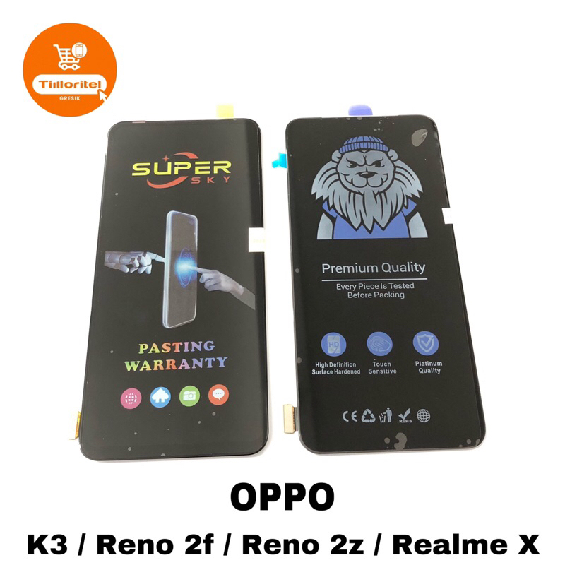 LCD TOUCHSCREEN OPPO RENO 2F CPH1989 / RENO 2z / REALME X / OPPO K3 FULLSET FINGER OFF