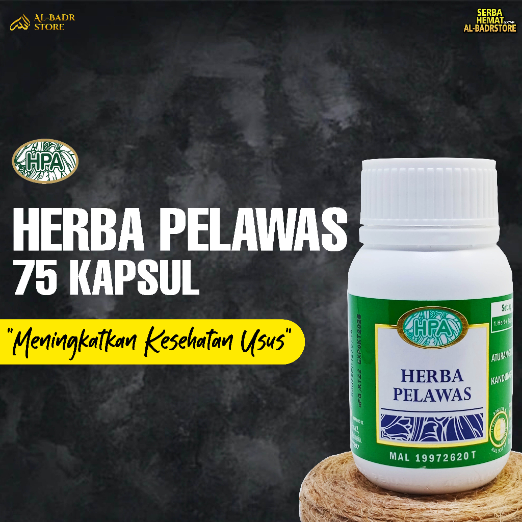 Kapsul Herba Pelawas HPA Melegakan Sembelit