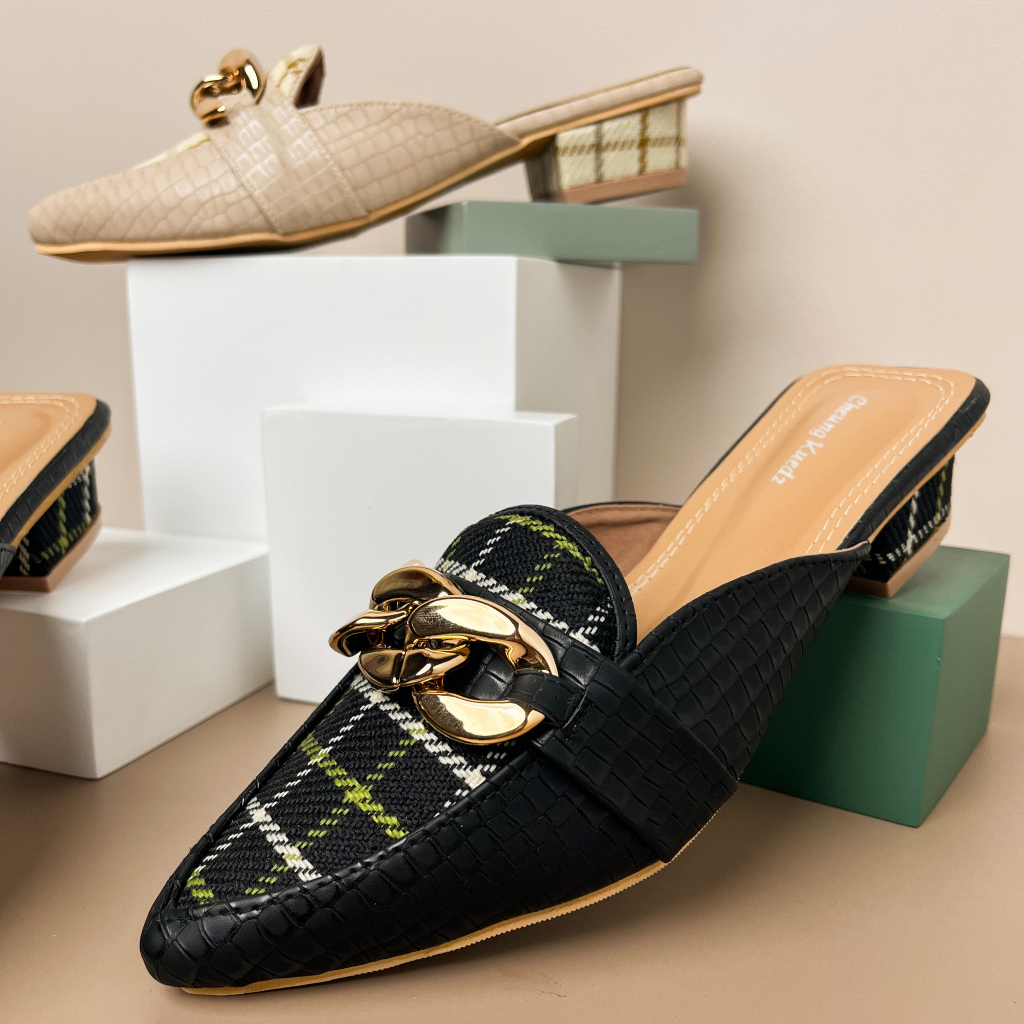 Sandal Wanita Tipe Mules Slop Pauline