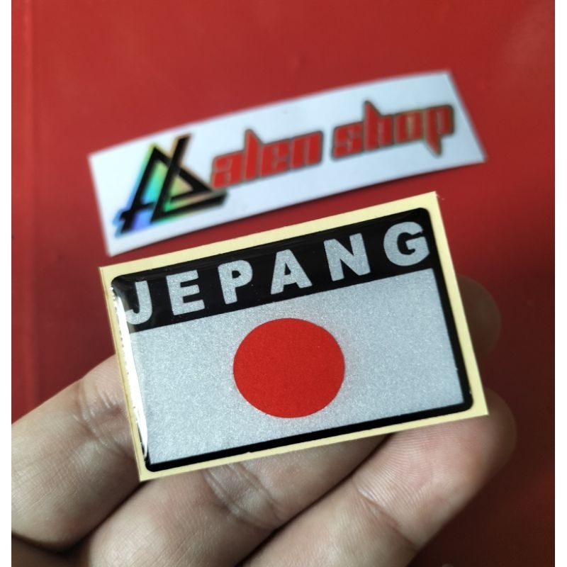STIKER TIMBUL EMBLEM BENDERA JEPANG.JAPAN