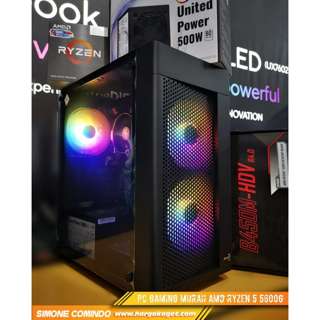 PC Rakitan AMD Ryzen 5 5600G untuk Gaming dan Editing