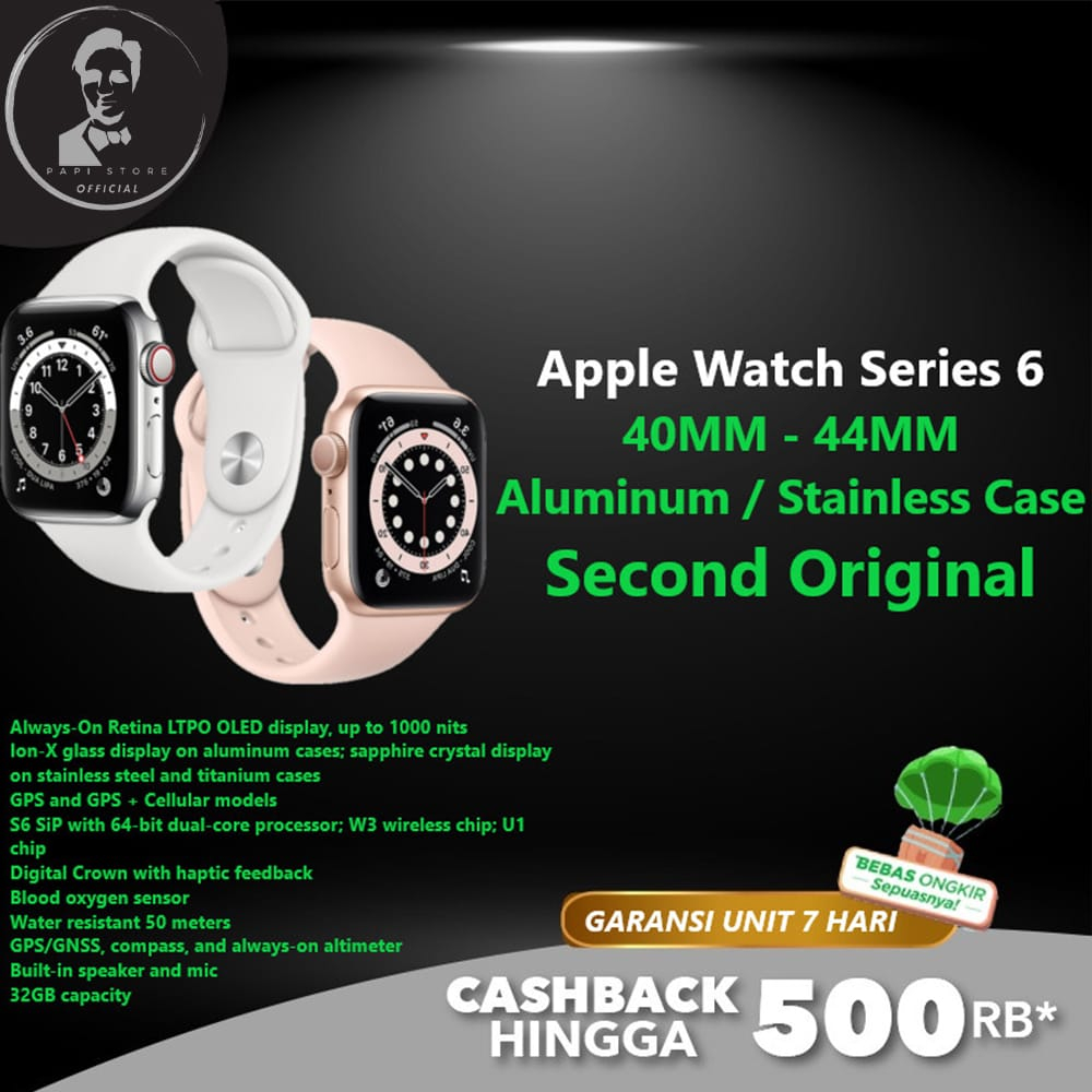 Apple Watch Series 6 GPS 40mm 44mm Sportband Second