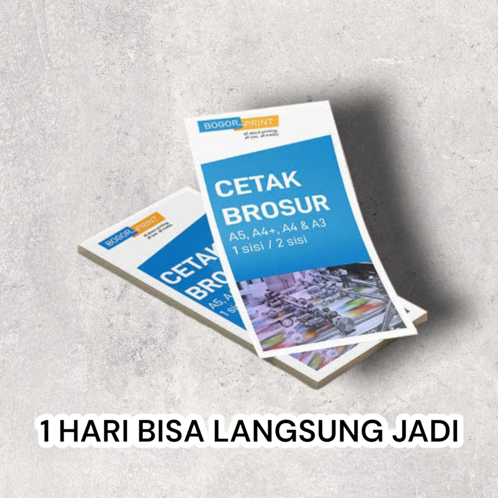 

Cetak Brosur 1 sisi per rim A4, A5, A6, 10x21, 10x18 - 1 Hari Jadi