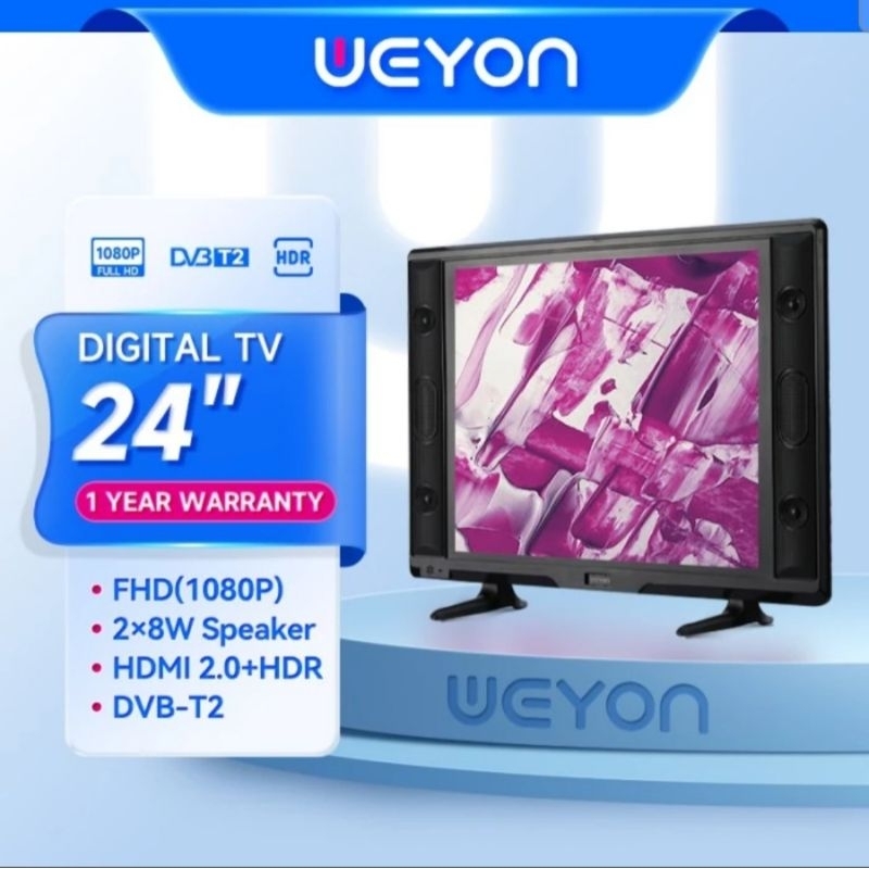 TV LED 24 INCH HD HDMI DIGITAL FHD TELEVISI