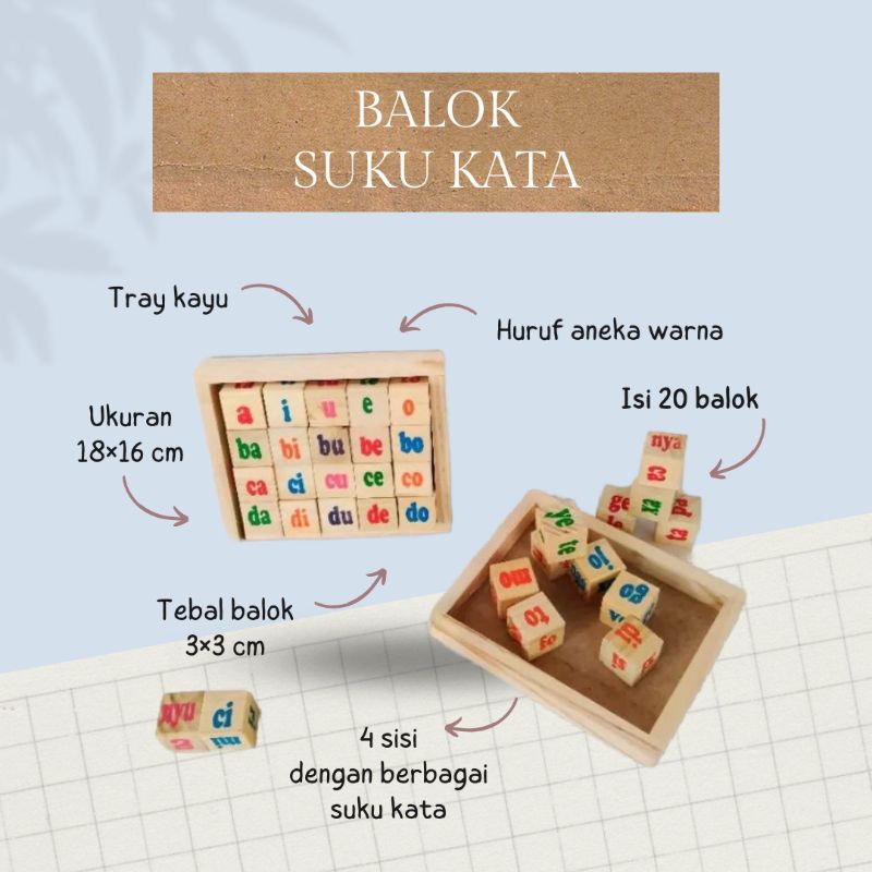Puzzle Balok Suku Kata