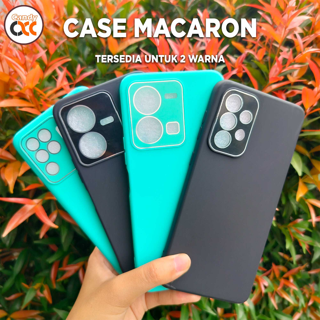 Case Macaron All Type Hp iPHONE XR 11 13 PRO MAX 6 6S 7 8 13 PRO 7 PLUS 8 PLUS X XS 12 PROMAX  6 PLUS 6S PLUS - Softcase with Lens Camera Protect - Fashion Casing Hp Terbaru 2023 Candyacc POLOS