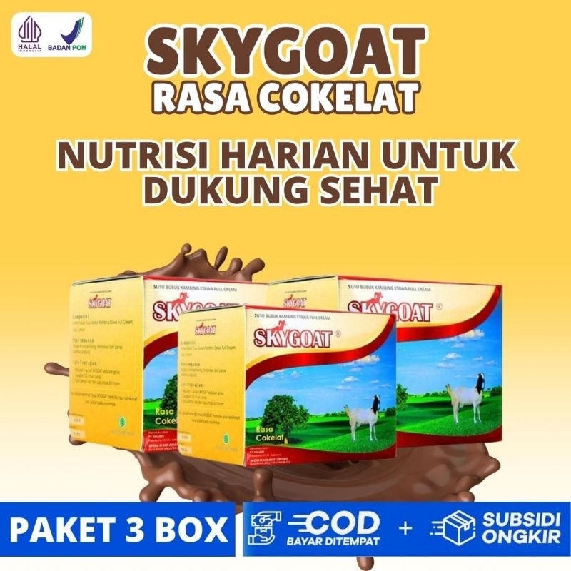 

3 BOX SKYGOAT SUSU ETAWA NUTRISI HARIAN UNTUK DUKUNG SEHAT