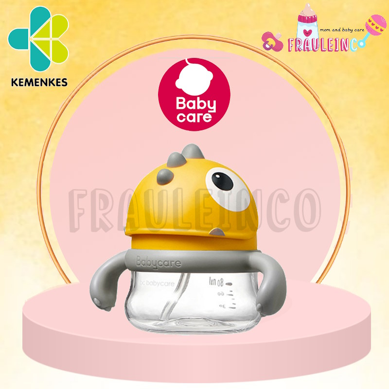 *FRAULEINCO* BC Babycare Mini Sippy Cup Handle Botol Minum Sedotan Anak Bayi