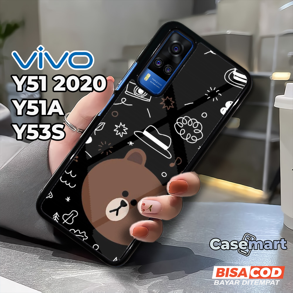 Case VIVO Y51 2020 Y51A Y53S Casing VIVO Y51 2020 Y51A Y53S Casemart [TDBR] Case Glossy Case Aesthet