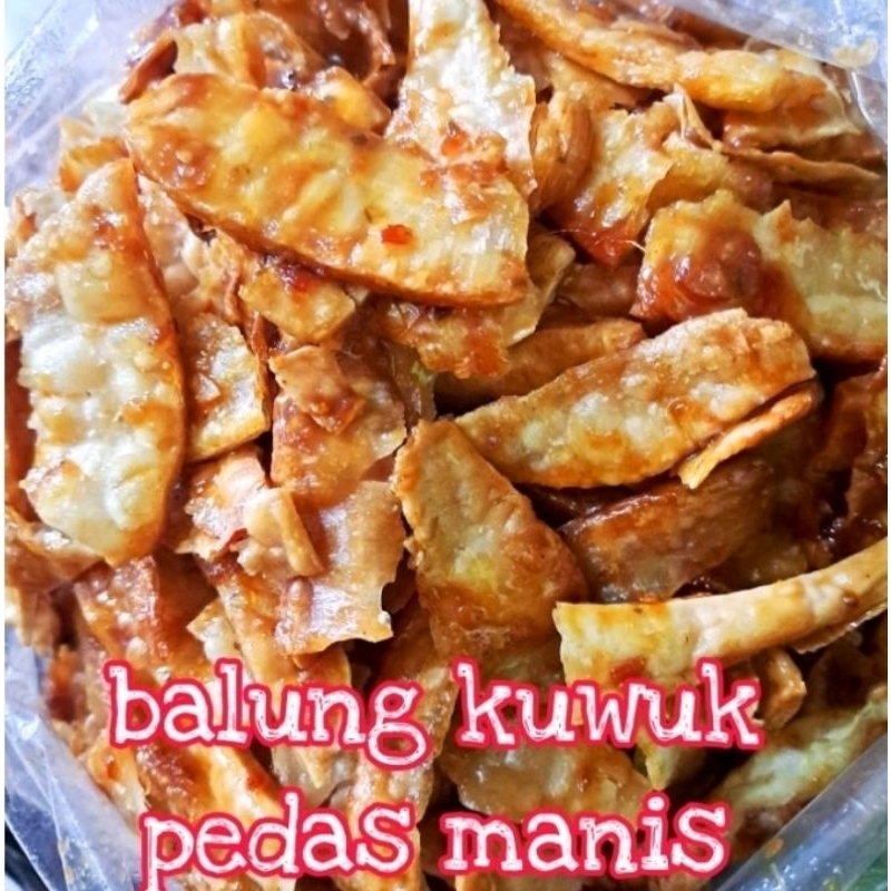 

Snack keripik manggleng balung kethek balung kuwuk pedas manis