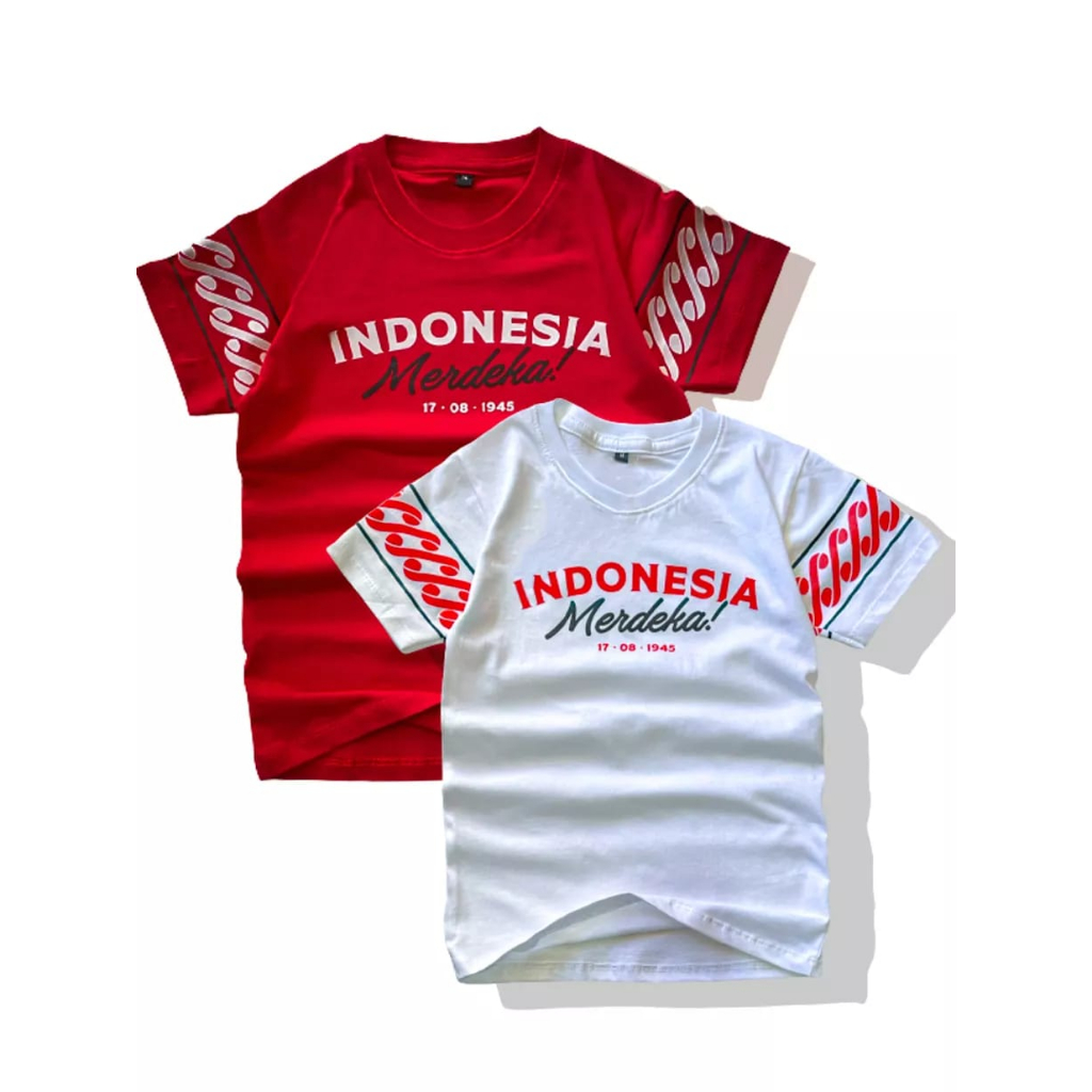 BAJU KAOS ANAK 17 AGUSTUS TAHUN 2023 TERBARU KAOS ANAK ANAK UNISEX EDISI HUT RI 17 AGUSTUS