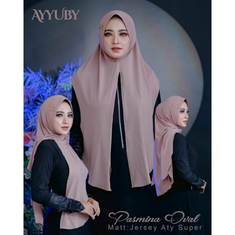 Hijab instan jersey/PASHMINA OVAL Ayyuby