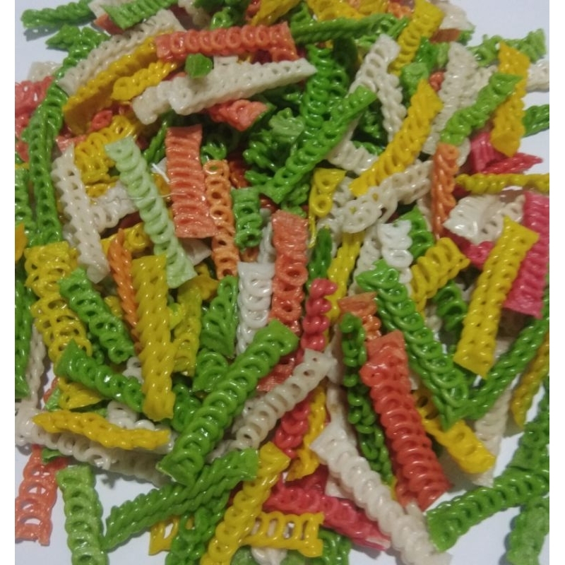 

kerupuk kepang warna warni 500gr